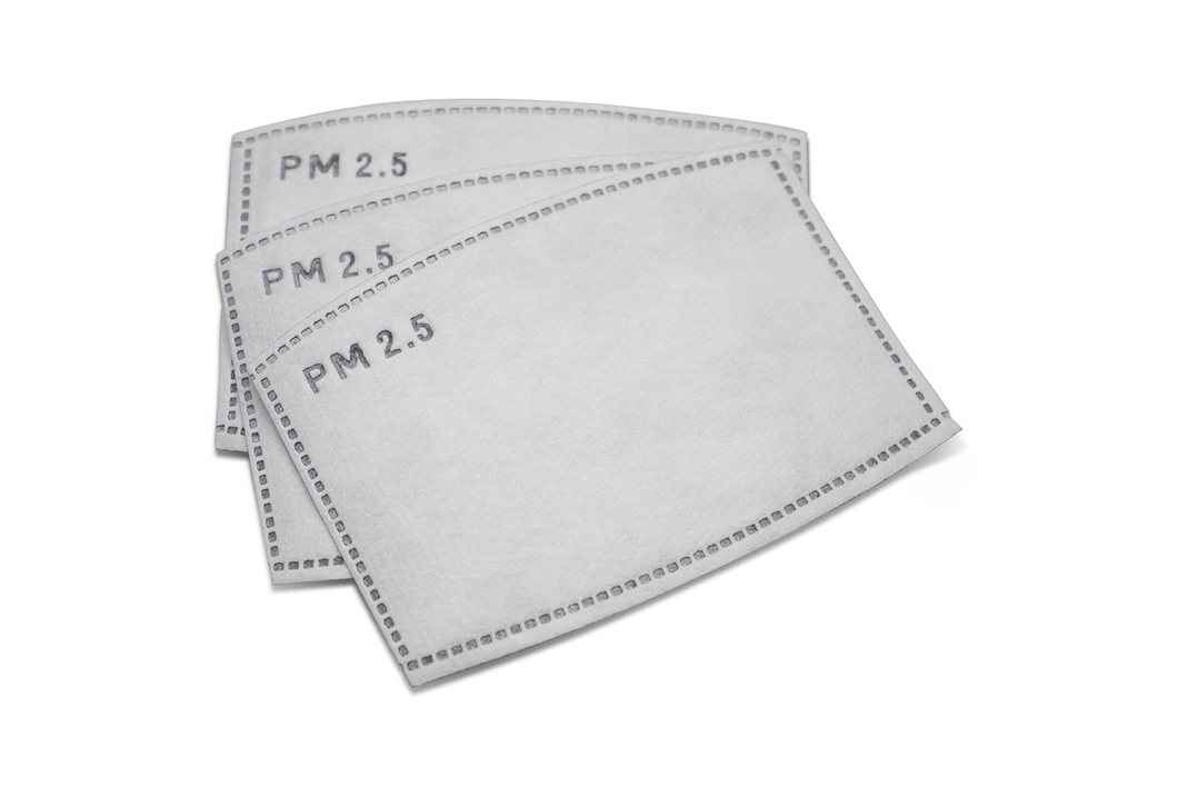 Activated Carbon Mask Filter PM2.5 - 3 Pack - Small